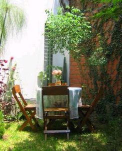 Patio and flowers