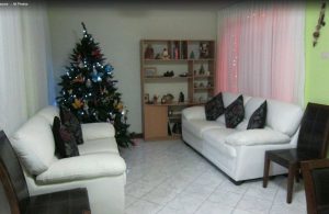 Lobby with Christmas tree